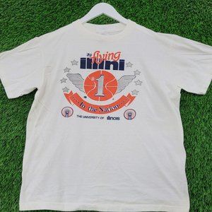Vintage 1989 University of Illinois Chief Illiniwek Basketball shirt sweater